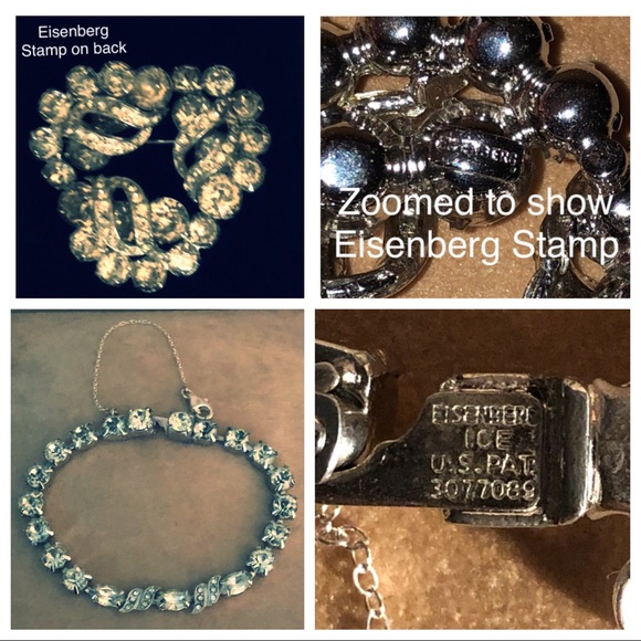 Eisenberg Set: 2” Brooch & 7.25” Bracelet - Picture 5 of 6
